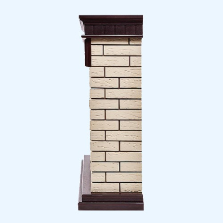 Bricks 30 камень бежевый шпон темный дуб (1202851) Firelight Портал